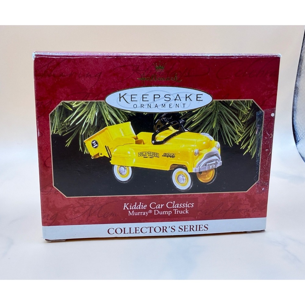 1997 Hallmark Murray Dump Truck Kiddie Car Classics Ornament 4th in Series